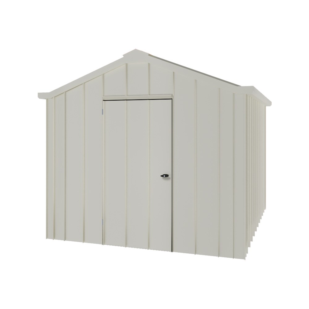 Handi-Hilander Garden Shed HH2 3.25x2.63m Gable End Door Off White