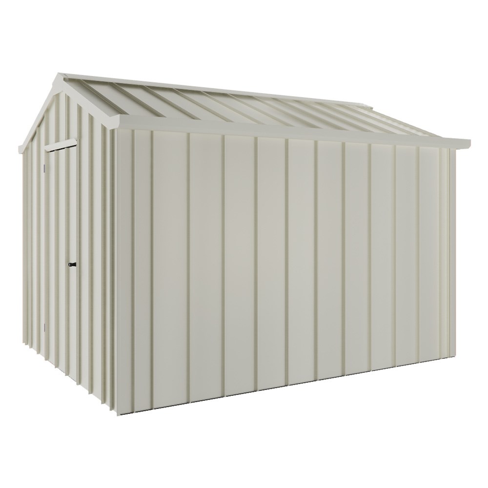 Handi-Hilander Garden Shed HH2 3.25x2.63m Gable End Door Off White