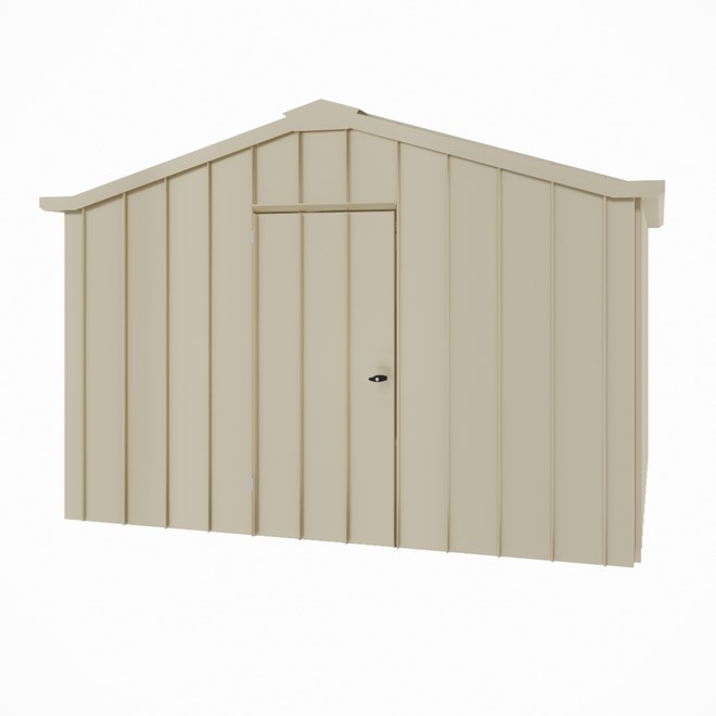 Handi-Hilander Garden Shed HH3 3.25x3.40m Gable End Door Merino
