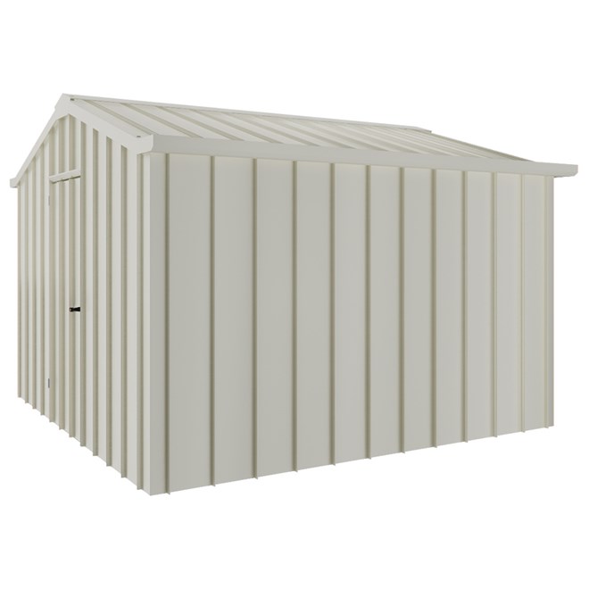 Handi-Hilander Garden Shed HH3 3.25x3.40m Gable End Door Off White