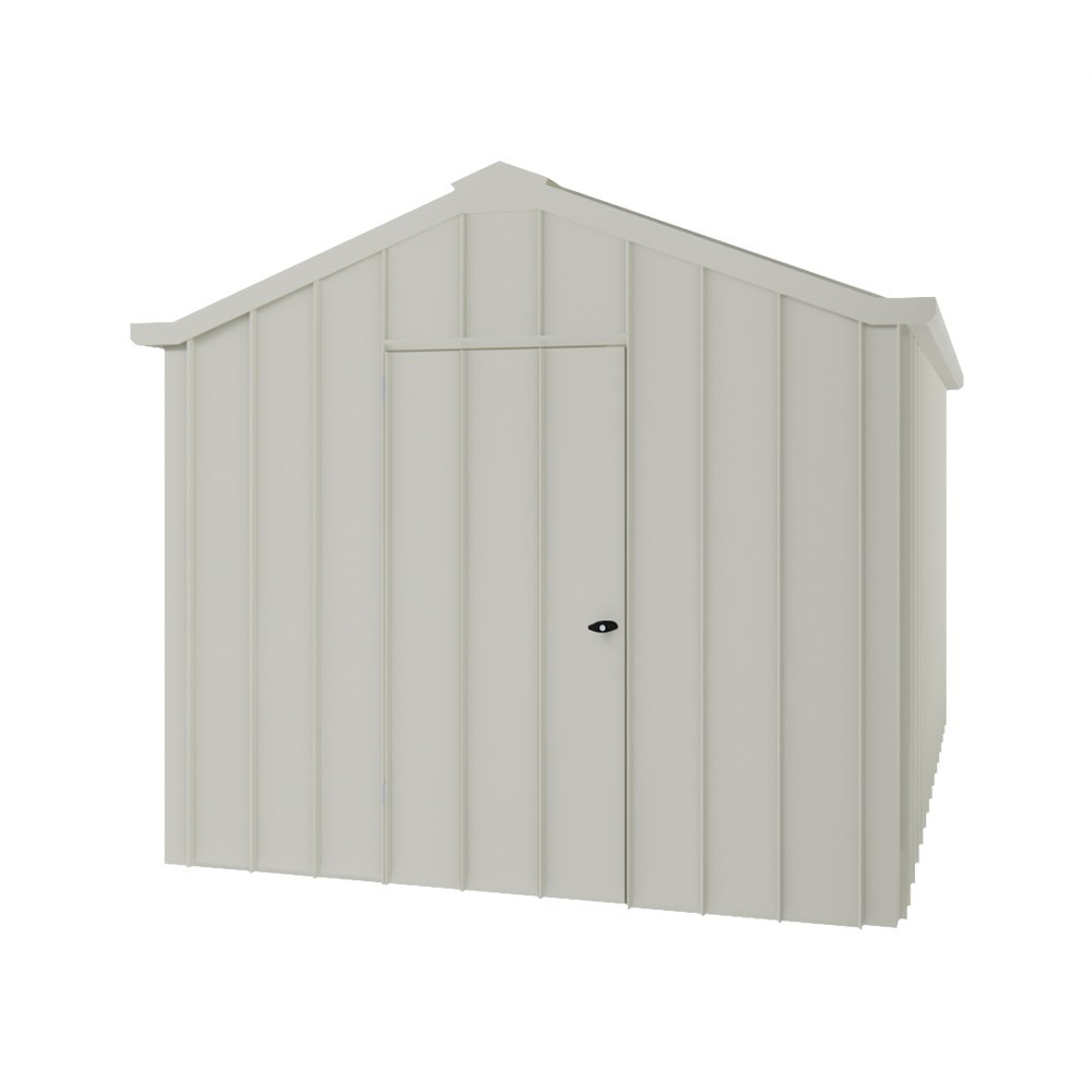 Handi-Hilander Garden Shed HH4 4.00x2.63m Gable End Door Off White