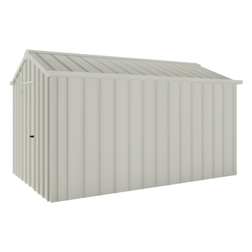 Handi-Hilander Garden Shed HH4 4.00x2.63m Gable End Door Off White