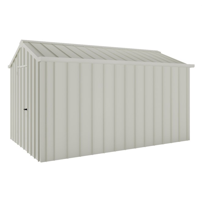 Handi-Hilander Garden Shed HH4 4.00x2.63m Gable End Door Off White