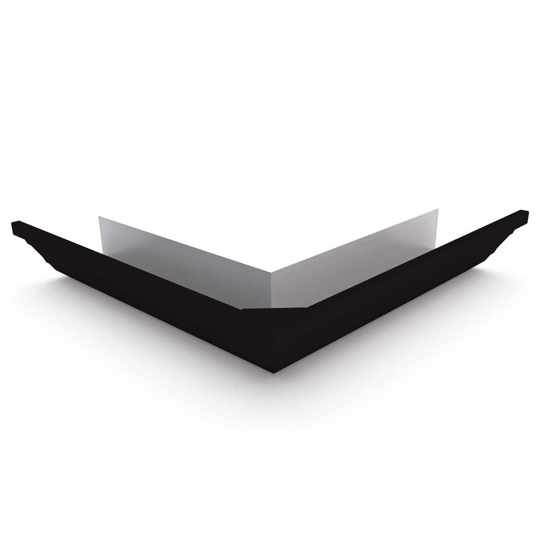 HK Gutter External Mitre Ebony
