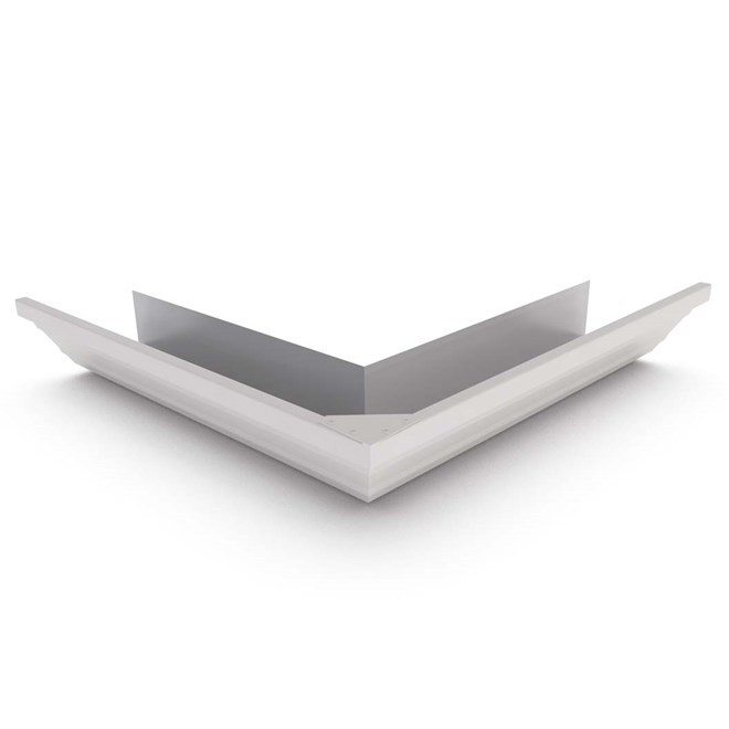 HK Gutter External Mitre Gull Grey