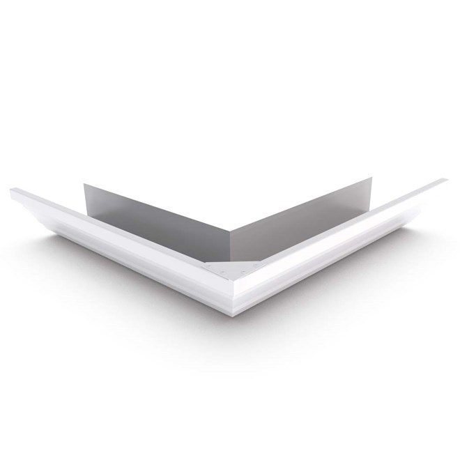 HK Gutter External Mitre Off White