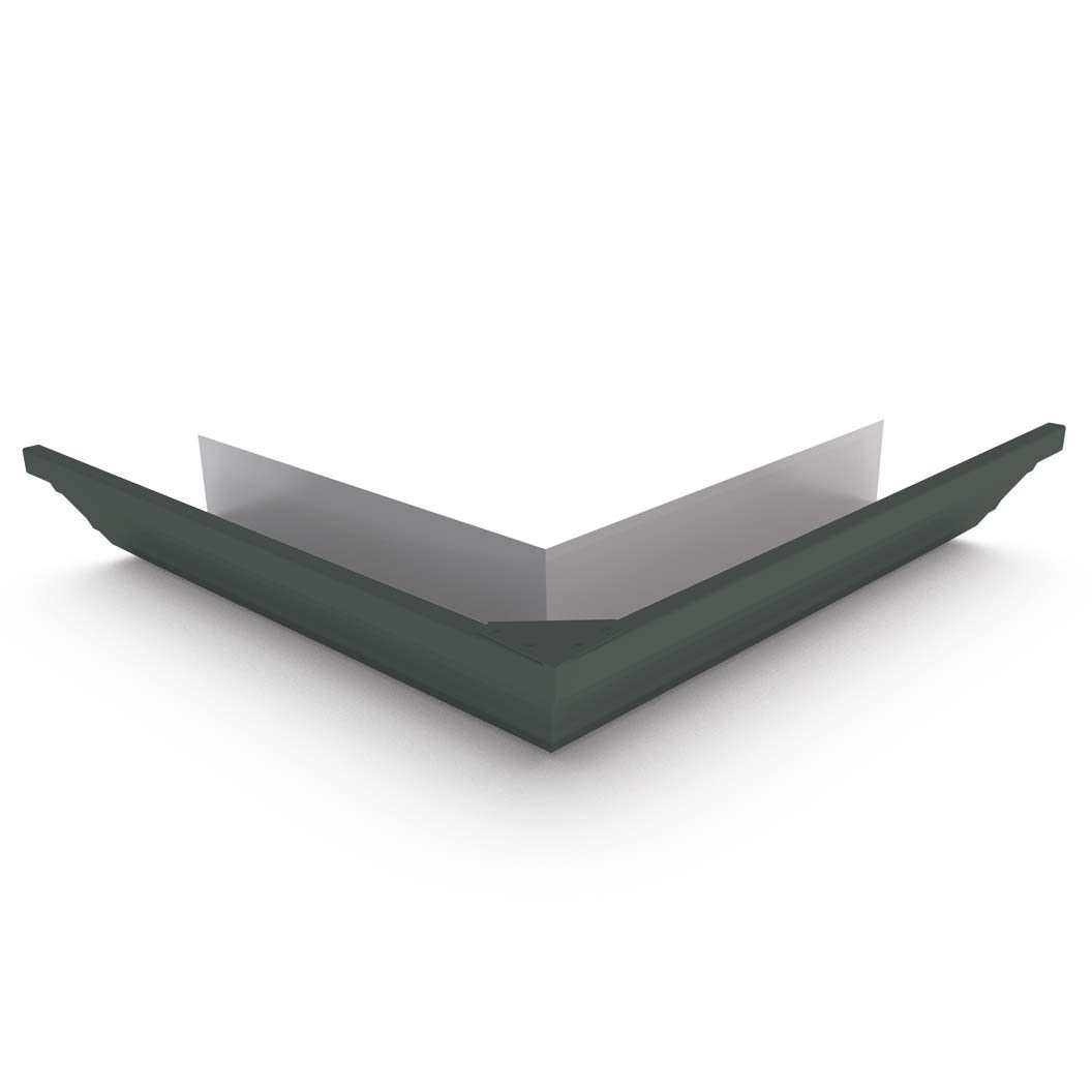 HK Gutter External Mitre Slate Grey