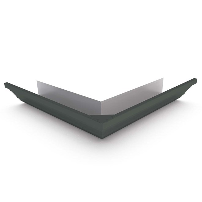 HK Gutter External Mitre Slate Grey