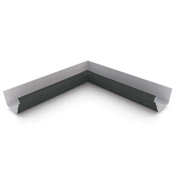 HK Gutter Internal Mitre Gun Metal Grey