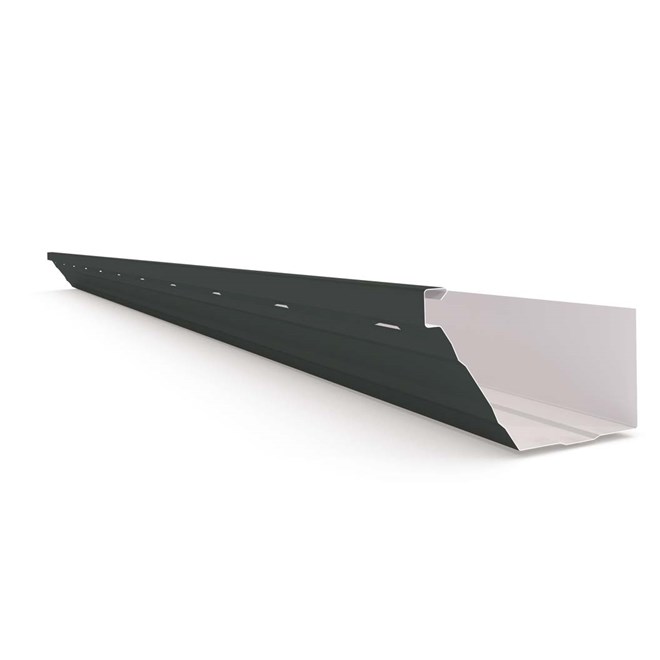 HK Gutter Slotted Gun Metal Grey