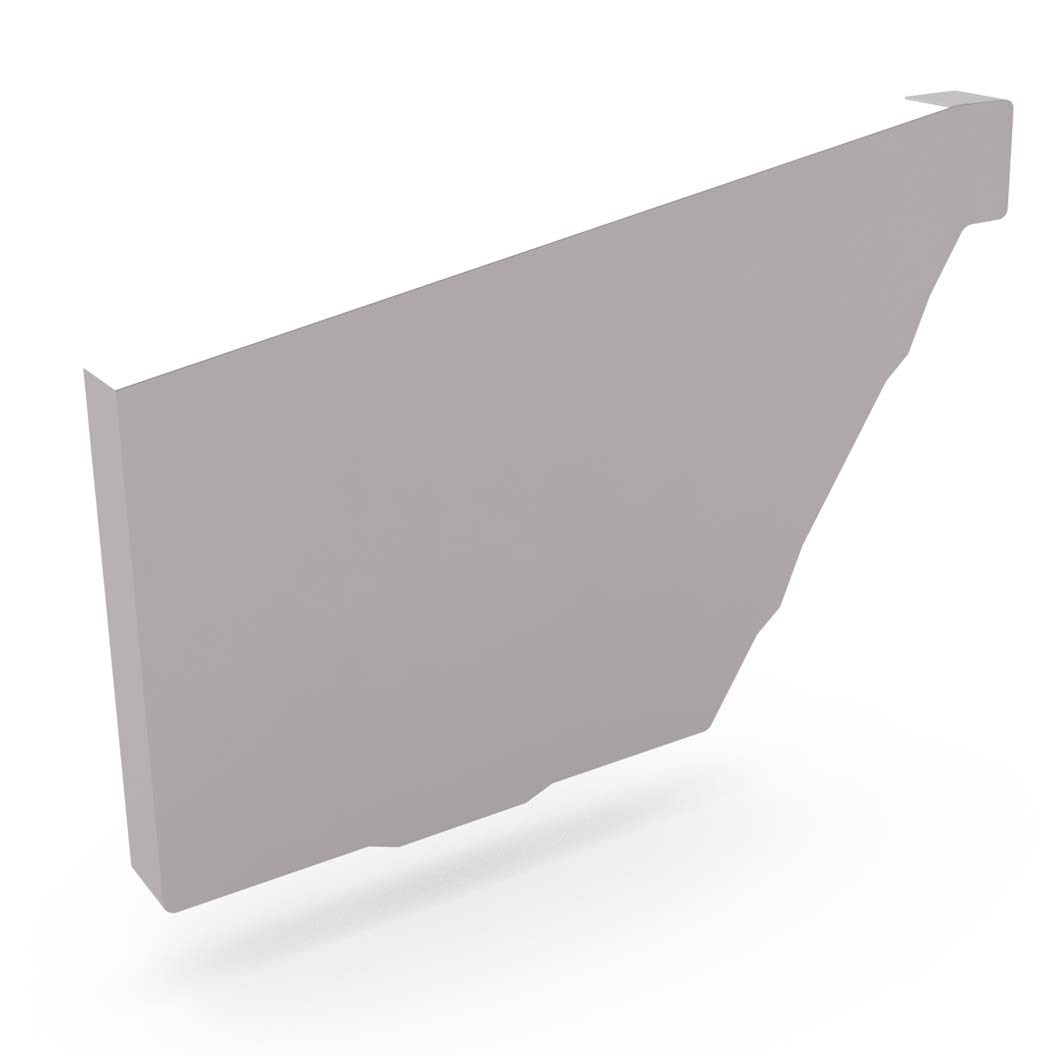 HK Gutter Stop End Left Hand Birch