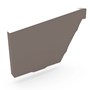 HK Gutter Stop End Left Hand Banyan Brown