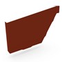 HK Gutter Stop End Left Hand Heritage Red