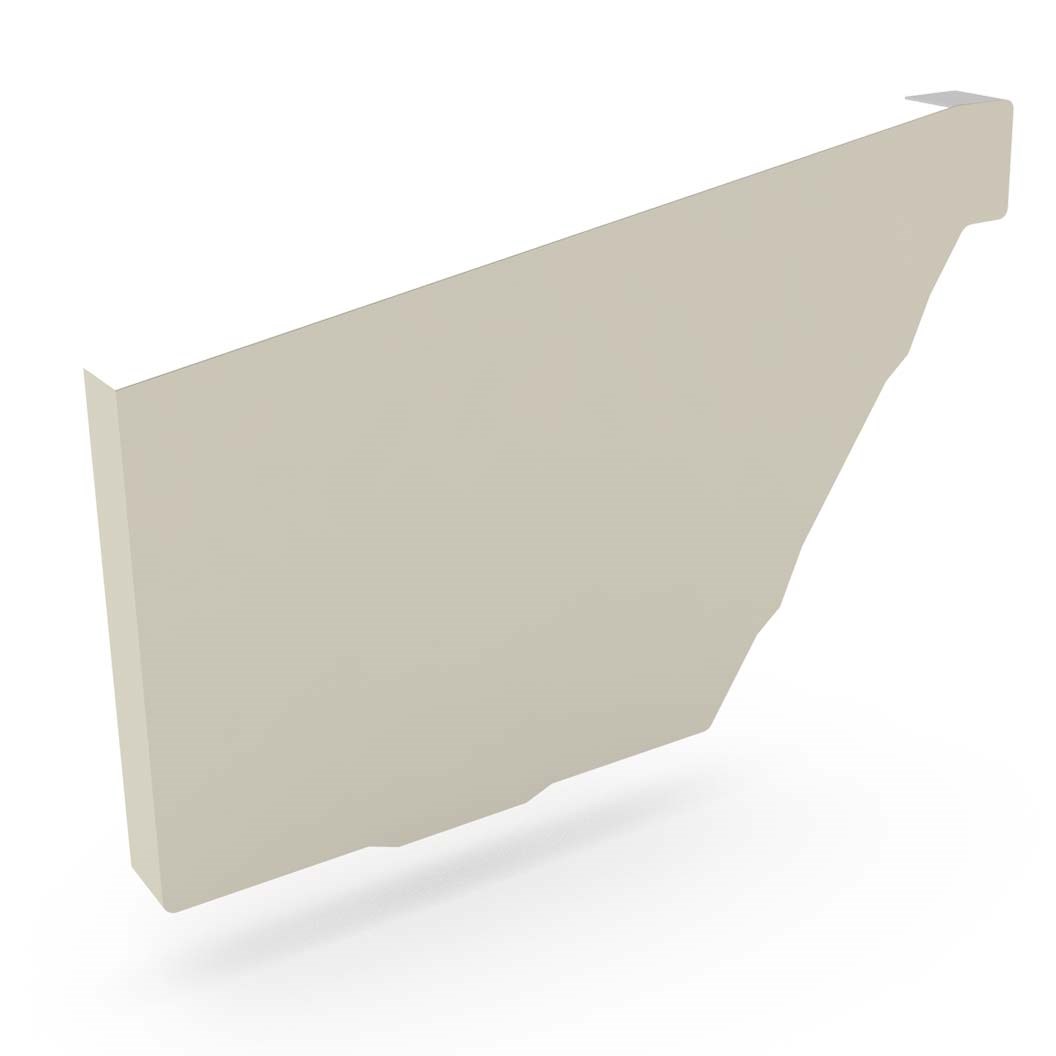 HK Gutter Stop End Left Hand Moss Vale Sand
