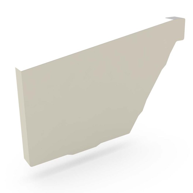 HK Gutter Stop End Left Hand Moss Vale Sand
