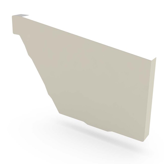 HK Gutter Stop End Right Hand Moss Vale Sand