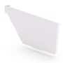 HK Gutter Stop End Right Hand Off White