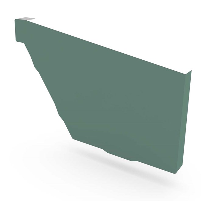 HK Gutter Stop End Right Hand Rivergum