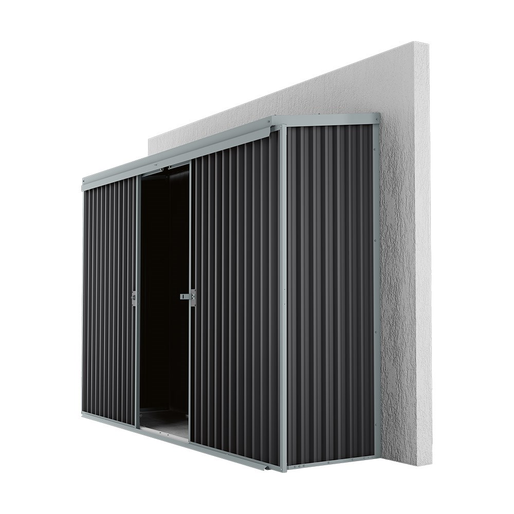 Handi-Locker Wall Mount Shed Gun Metal Grey