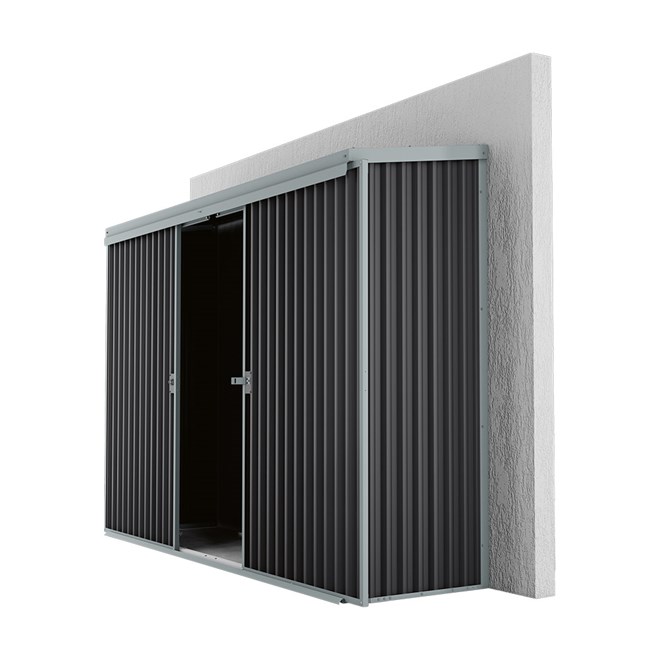 Handi-Locker Wall Mount Shed Gun Metal Grey