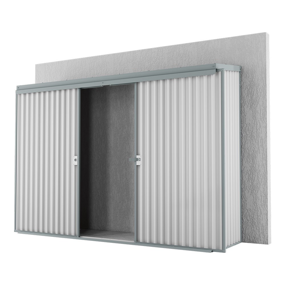 Handi-Locker Wall Mount Shed Off White