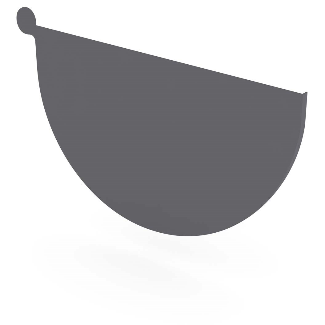 Half Round Gutter Stop End Left Hand Granite