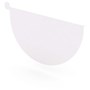 Half Round Gutter Stop End Left Hand Off White