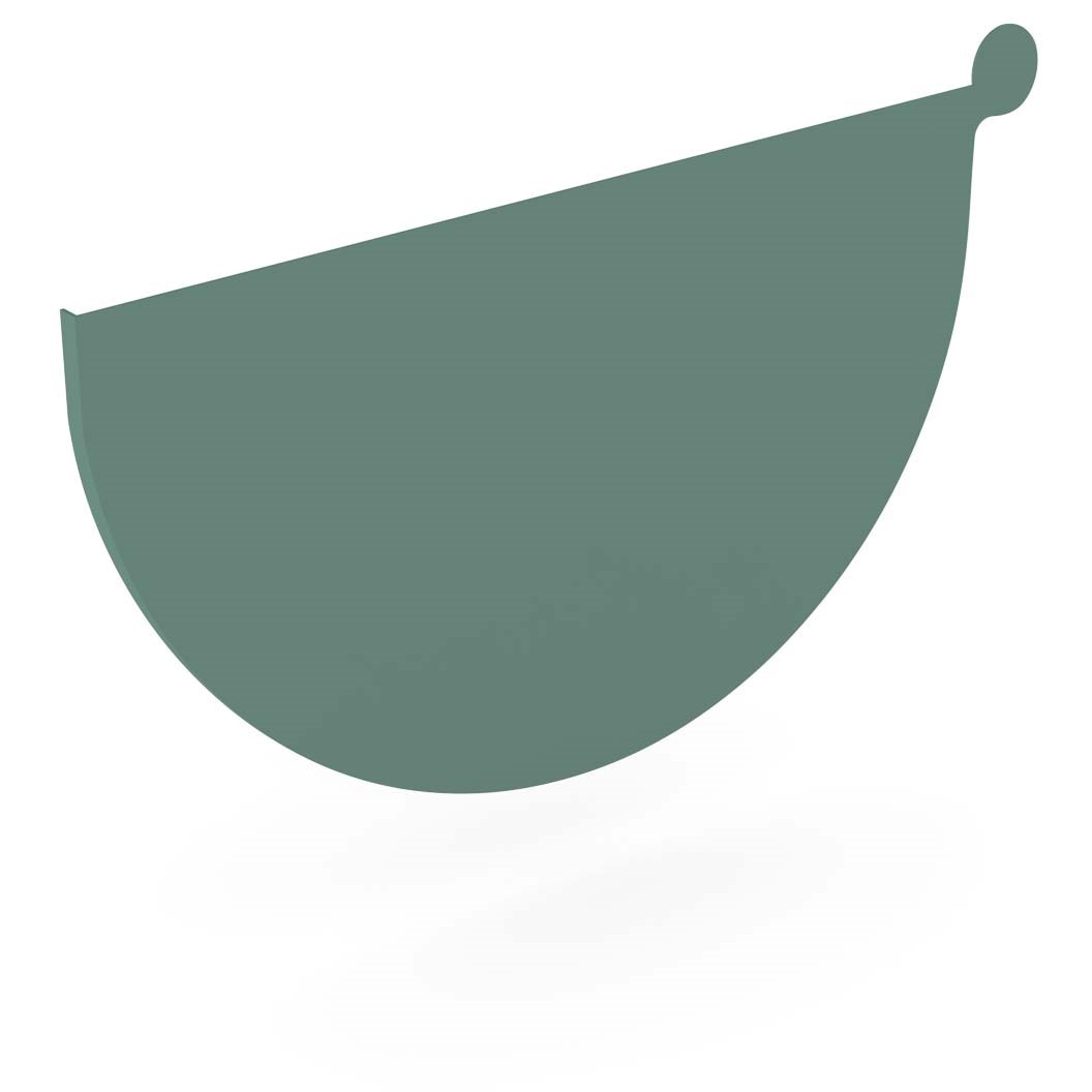 Half Round Gutter Stop End Right Hand Rivergum