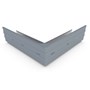 Hi-Square Gutter External Mitre Slotted Armour Grey