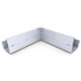 Hi-Square Gutter Internal Mitre Slotted Zinc/Aluminium