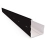Hi-Square Gutter Slotted Ebony