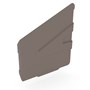 Hi-Square Gutter Stop End Left Hand Banyan Brown