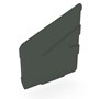 Hi-Square Gutter Stop End Left Hand Slate Grey