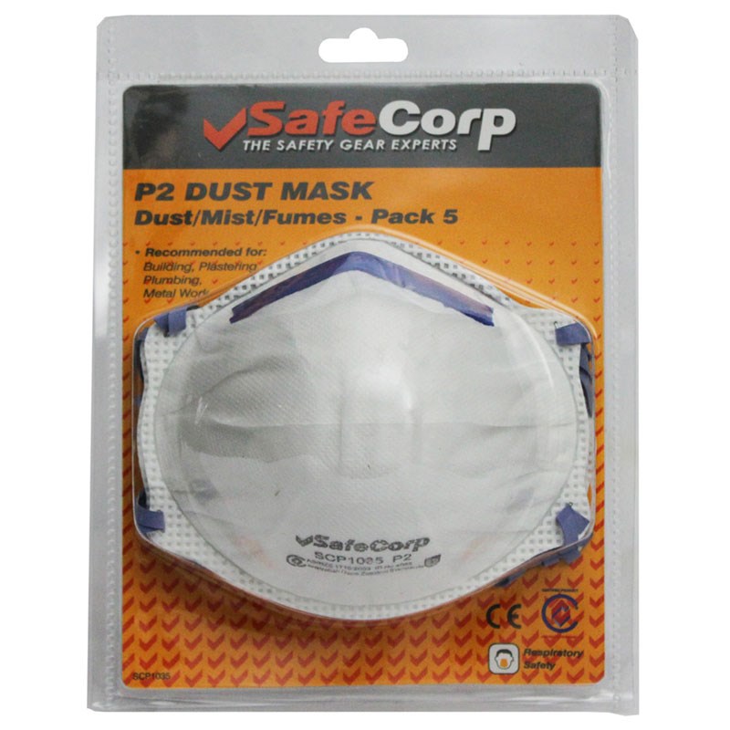 SafeCorp P2 Dust Mask 5 Pack