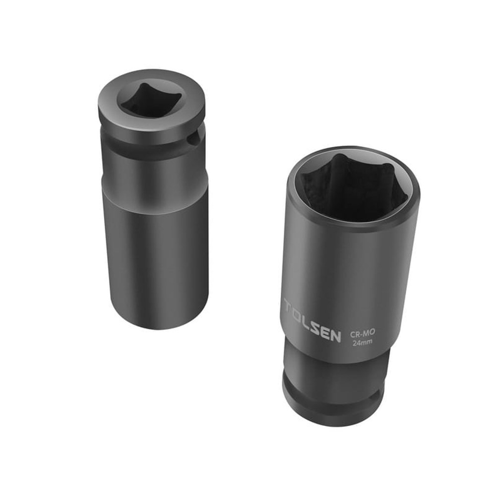 Tolsen 10pc 1/2 Drive Deep Impact Socket Set