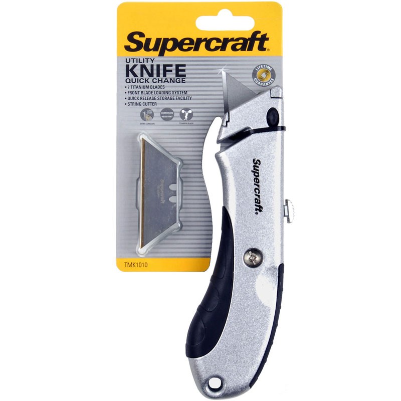 Quick Change Utility Knife With 7 Blades
