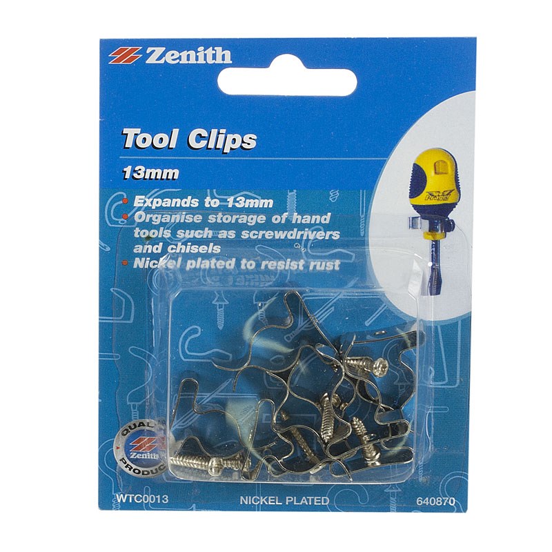 Zenith 13mm Tool Clips 7 Pack