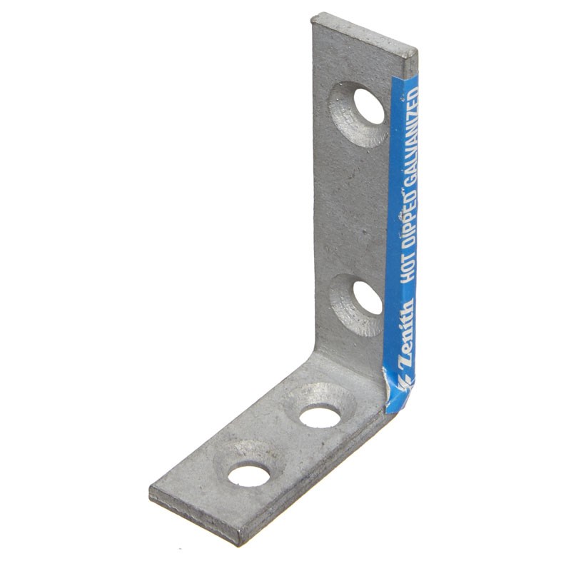 Zenith Hot Dipped Galvanised Angle Bracket 75 x 50 x 20 x 4mm
