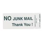 Green Text Adhesive Label 50 x 100mm No Junk Mail Thank You