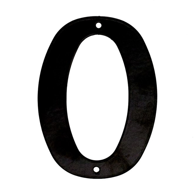 100mm Black 0 Numeral