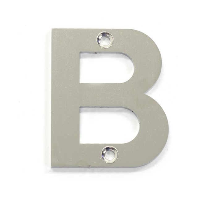 45mm Polished Stainless Steel B Letter