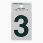 Reflective Green Letterbox Number 45 x 65mm 3