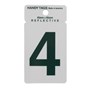 Reflective Green Letterbox Number 45 x 65mm 4