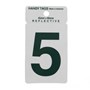Reflective Green Letterbox Number 45 x 65mm 5