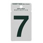 Reflective Green Letterbox Number 45 x 65mm 7
