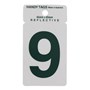 Reflective Green Letterbox Number 45 x 65mm 9