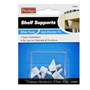 White Plastic Shelf Support Pin 4 Pack