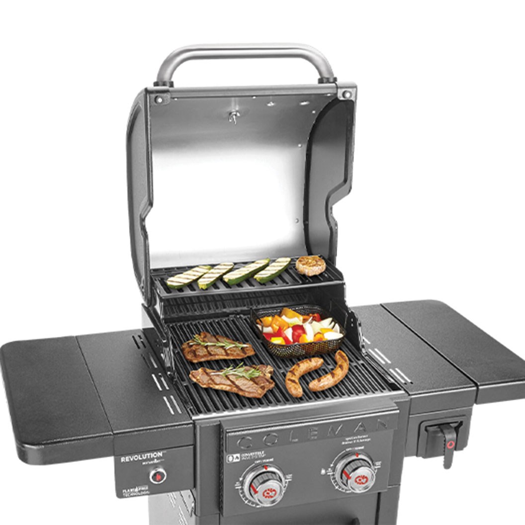 Coleman Revolution 2 Burner BBQ - Charcoal Glimmer