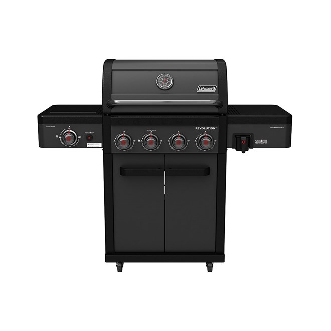 Coleman Revolution 4 Burner BBQ With Side Burner - Charcoal Glimmer