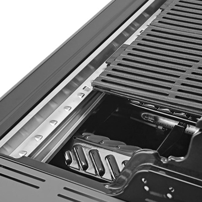 Coleman Revolution 4 Burner BBQ With Side Burner - Charcoal Glimmer